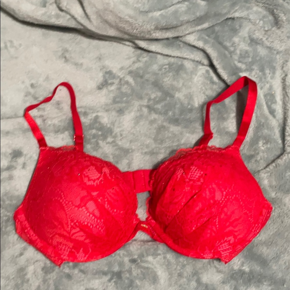 Victoria's Secret Red Lace Bra
